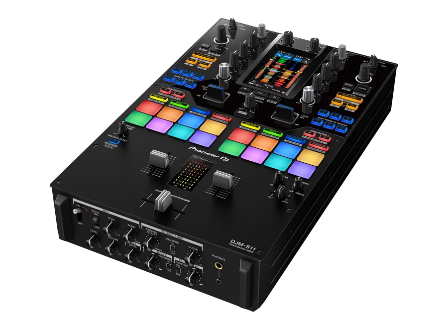 Pioneer DJ DJM-S11 professional scratch mixer — official product image
